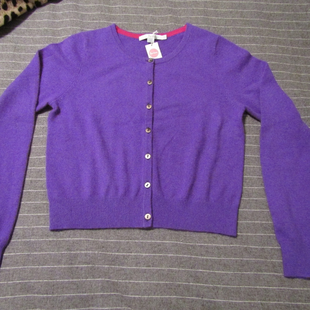 Purple 100% Cashmere BODEN Sweater